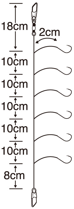 ワカサギ 速返し6本鈎