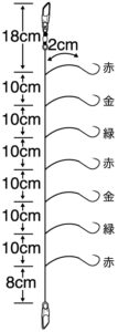 飛ばしワカサギ7本鈎