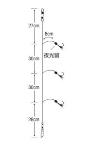 メバル五目 誘い赤鈎胴突