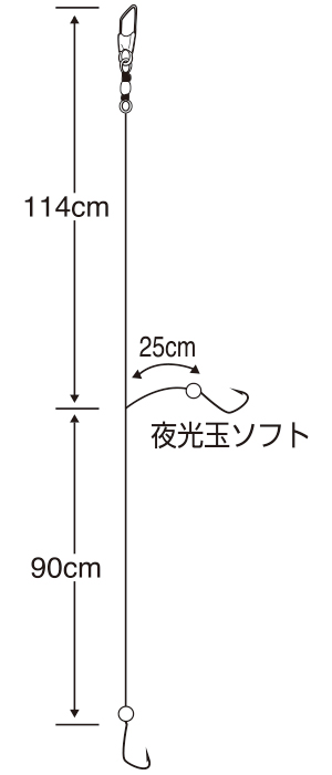 激釣 アジビシ 2本鈎 ケイムラフック