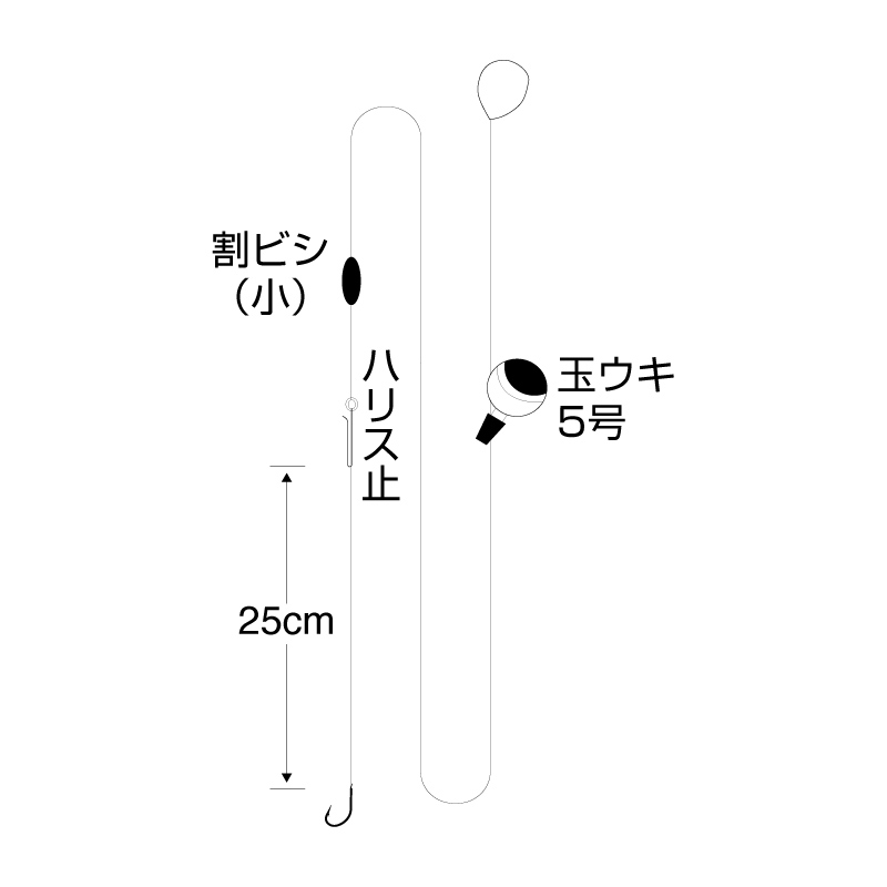 ハゼ玉ウキ（3.6m）