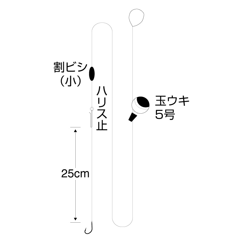 ハゼ玉ウキ（2.7m）