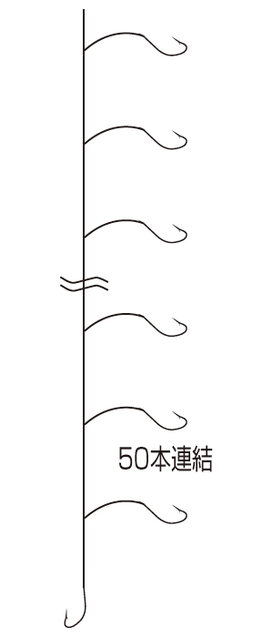 キス釣り仕掛け50連連結