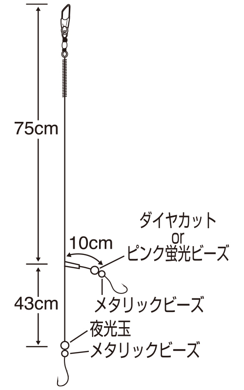 マルチキャスター2本鈎