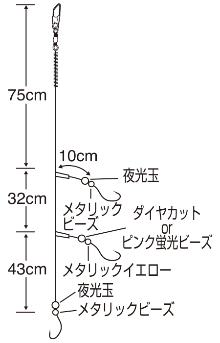 マルチキャスター3本鈎