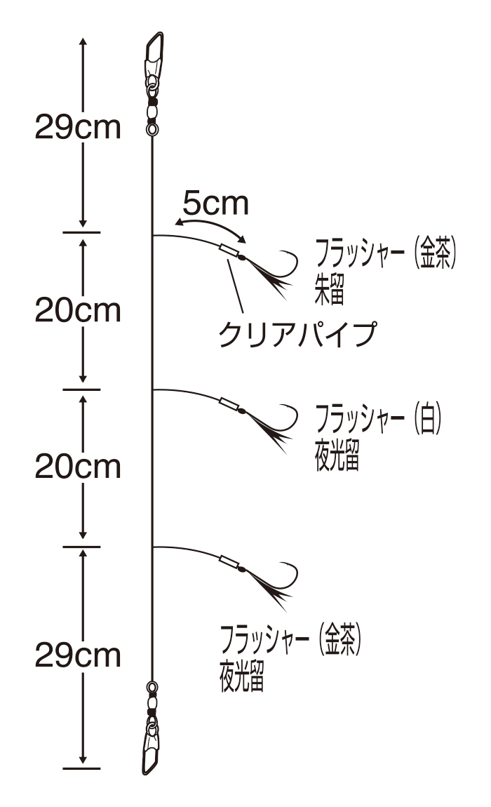 飛ばし五目サビキ