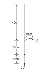 お！サヨリOKケイムラ2段鈎