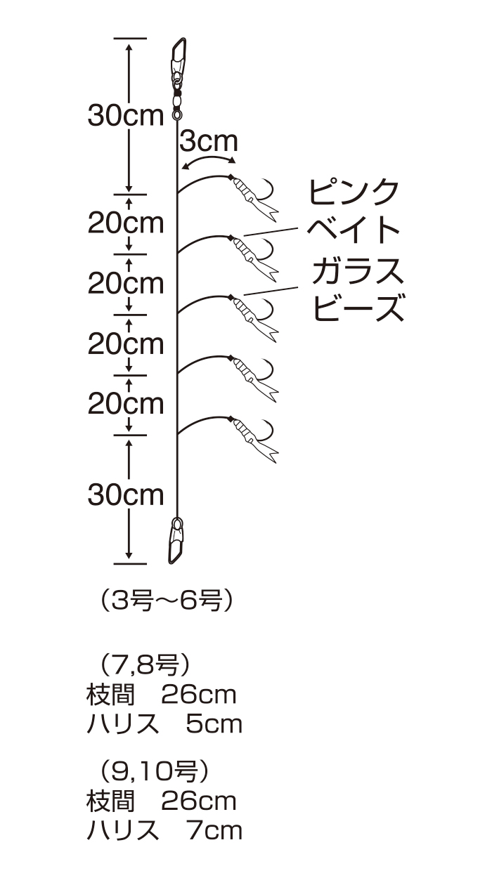 波止アジ ピンクベイト