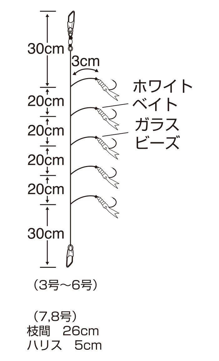 波止アジ ホワイトベイト