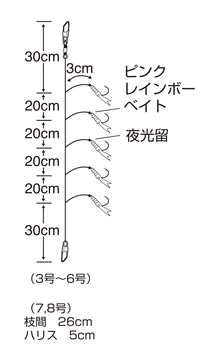 波止アジ ピンクレインボーベイト