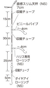 ヤイバカレイ 流し3本