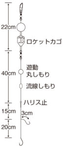 お！サヨリOK　遠投極掛（TCフッ素）