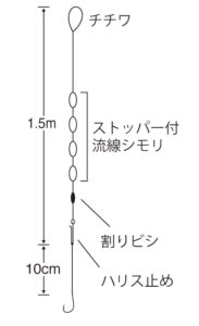 手長エビ4連しもり 1.5m