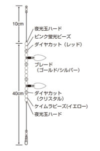 特選 タコエギブレード集寄（ケイムラ）