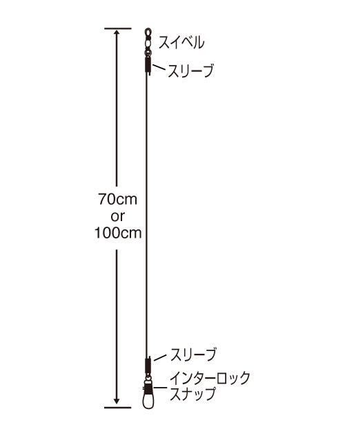 特選　堤防テンヤのリーダー