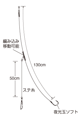 実船 泳がせショート胴突(ケイムラフック)