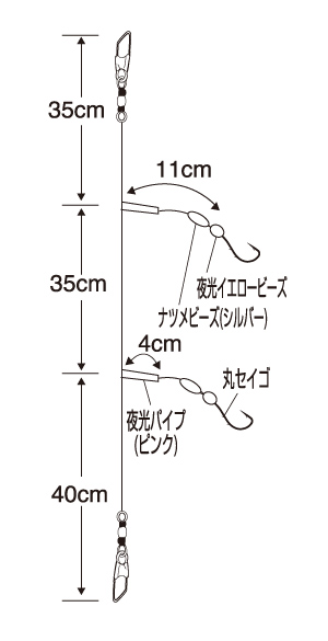 カレイ遠投胴突(ケイムラ)