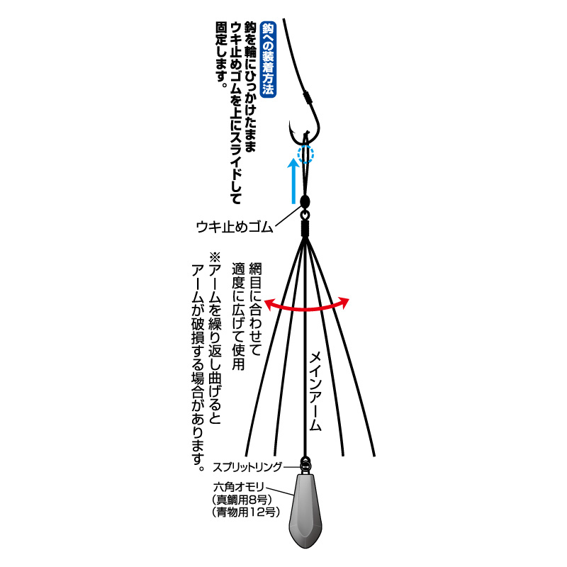 海上釣堀 スピード棚取りオモリ