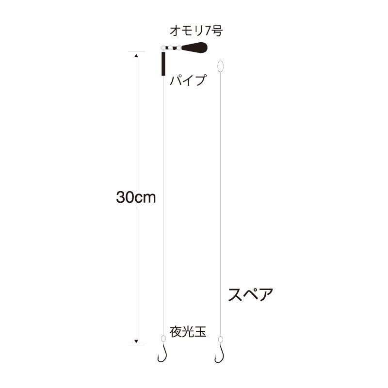 なまずぶっこみセット1本針