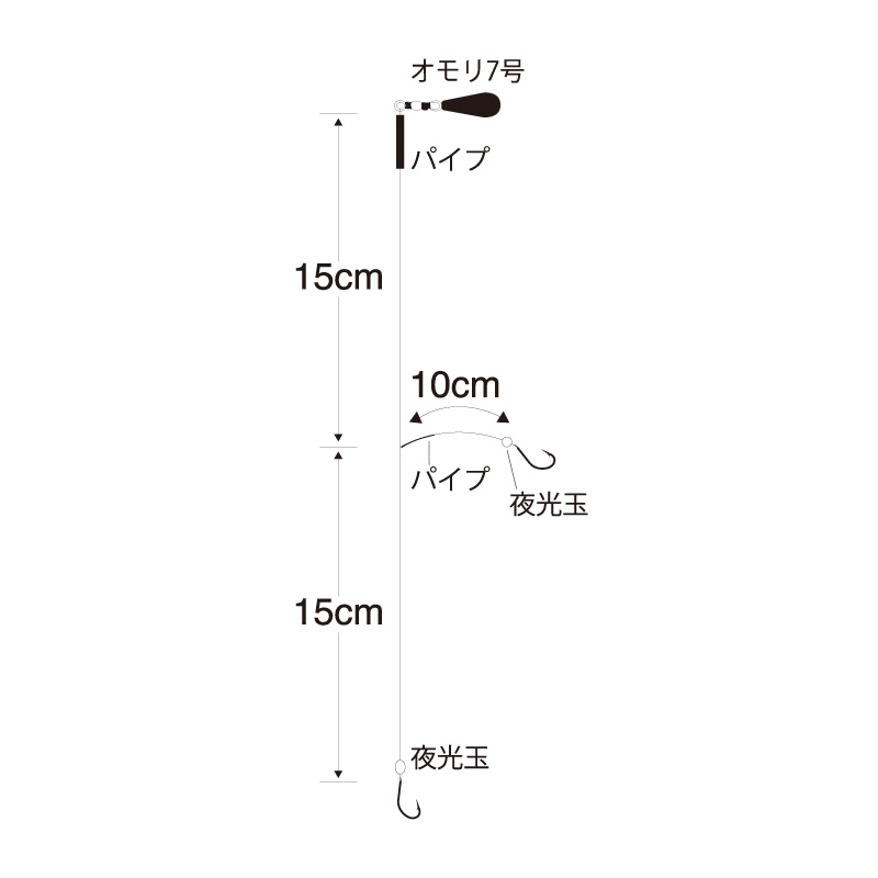 なまずぶっこみセット2本針